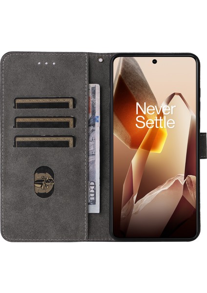 Oneplus 13 Cüzdan Telefon Kılıfı Rfıd Engelleme Pu Deri Kapak Standı Görünümü-Siyah (Yurt Dışından)