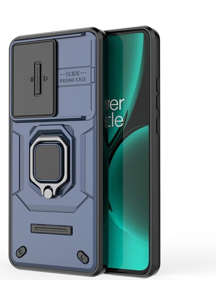 Oneplus Nord Ce3 5g Kılıf Kickstand Telefon Kılıfı Sürgülü Lens Koruyucu-Mavi (Yurt Dışından) fırsatları