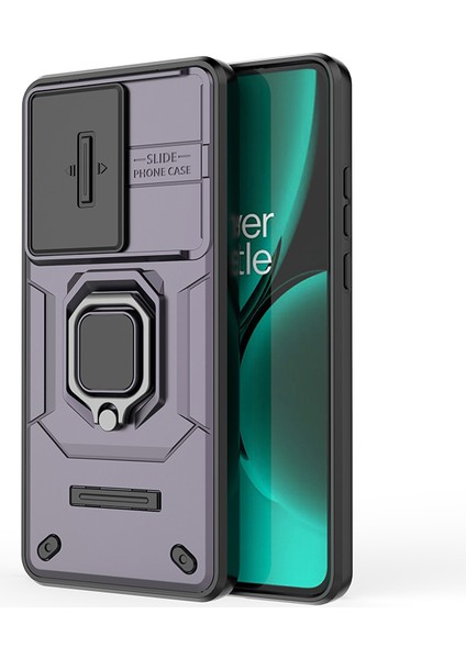 Oneplus Nord Ce3 5g Kılıf Kickstand Telefon Kılıfı Sürgülü Lens Koruyucu-Mor (Yurt Dışından) fırsatları