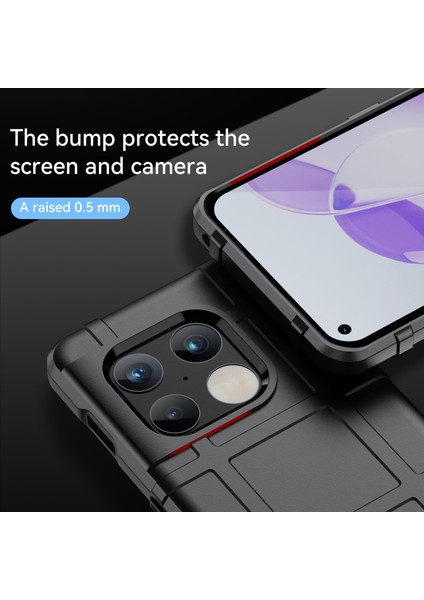 Sağlam Kare Izgara Tasarım Kalınlaştırılmış Tpu Tampon Darbeye Dayanıklı Koruyucu Kılıf Oneplus 10 Pro 5g-Siyah (Yurt Dışından) fırsatları