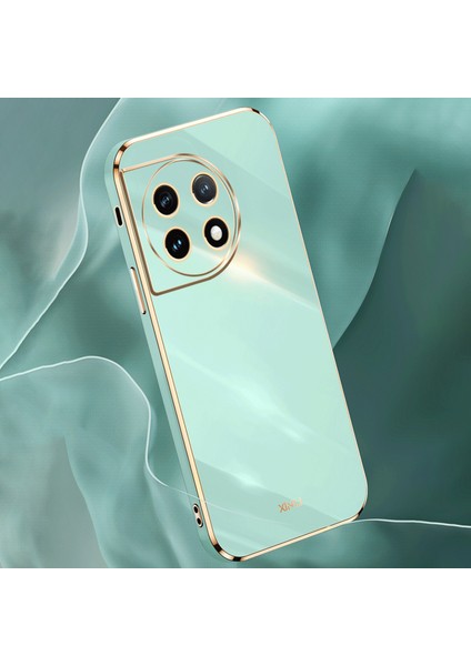 Xınlı Tpu Telefon Kılıfı Oneplus 11 5g, Tam Lens Korumalı Galvanik Kenar Telefon Kılıfı-Mavi (Yurt Dışından)