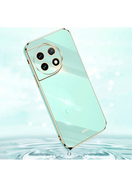 Xınlı Tpu Telefon Kılıfı Oneplus 11 5g, Tam Lens Korumalı Galvanik Kenar Telefon Kılıfı-Mavi (Yurt Dışından)