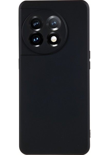 Oneplus 11 5g Tpu Telefon Kılıfı Smooth Touch Ka Kaplamalı Fiber Astarlı-Siyah (Yurt Dışından)