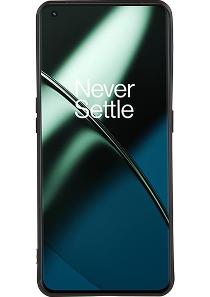 Oneplus 11 5g Tpu Telefon Kılıfı Smooth Touch Ka Kaplamalı Fiber Astarlı-Siyah (Yurt Dışından)