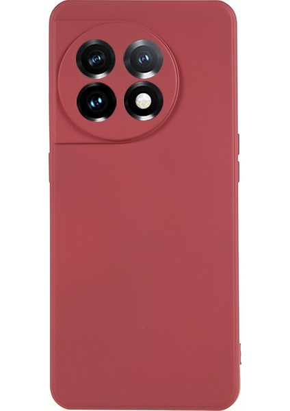 Oneplus 11 5g Tpu Telefon Kılıfı Smooth Touch Ka Kaplamalı Fiber Astarlı-Hawthorn Kırmızısı (Yurt Dışından)