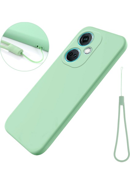 Oneplus Nord Ce3 5g Için Sıvı Silikon Telefon Kılıfı Yumuşak Astar Darbeye Dayanıklı Telefon Kılıfı-Yeşil (Yurt Dışından)