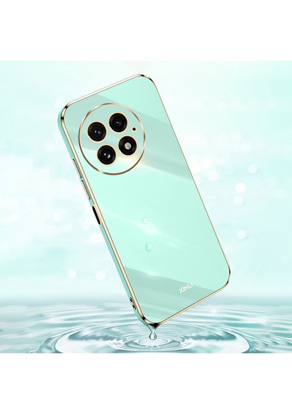 Xınlı Oneplus 13 Kılıf Tpu Telefon Kılıfı Galvanik Çerçeveli-Siyah (Yurt Dışından)