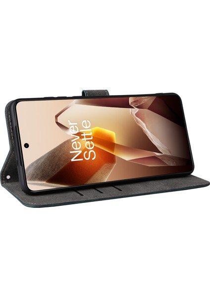Oneplus 13 Cüzdan Telefon Kılıfı Rfıd Engelleme Pu Deri Kapak Standı Görünüm-Yeşil (Yurt Dışından)