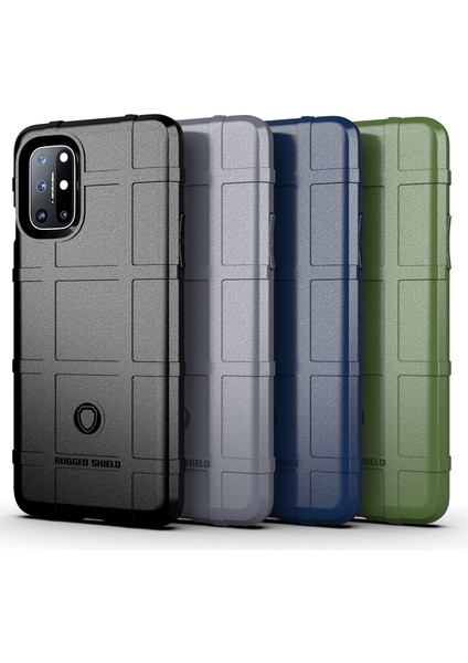 Shield Serisi Kare Izgara Doku Kalınlaştırılmış Tpu Kabuk Telefon Kılıfı Oneplus 8t-Siyah (Yurt Dışından) fiyatları