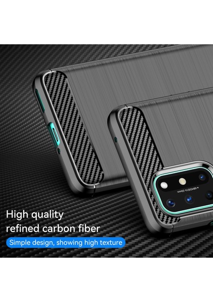 1.8mm Esnek Karbon Fiber Doku Tpu Kılıf Ultra Ince Düşmeye Karşı Dayanıklı Telefon Kılıfı Fırçalanmış Yüzeyli Oneplus 8t-Siyah (Yurt Dışından) fiyatları
