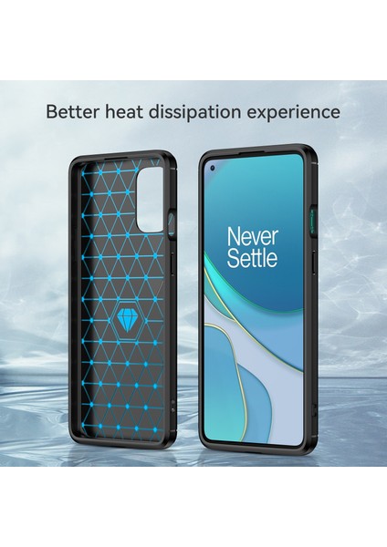 1.8mm Esnek Karbon Fiber Doku Tpu Kılıf Ultra Ince Düşmeye Karşı Dayanıklı Telefon Kılıfı Fırçalanmış Yüzeyli Oneplus 8t-Siyah (Yurt Dışından) fırsatları