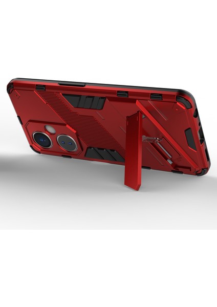 Oneplus Nord Ce 3 Lite 5g/nord N30 5g Kickstand Telefon Kılıfı Tpu+Pc Çizilmez Arka Kapak-Kırmızı (Yurt Dışından)
