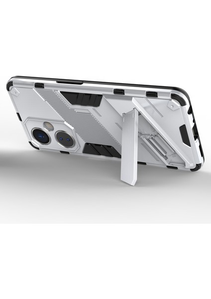 Oneplus Nord Ce 3 Lite 5g/nord N30 5g Kickstand Telefon Kılıfı Tpu+Pc Çizilmez Arka Kapak-Beyaz (Yurt Dışından)