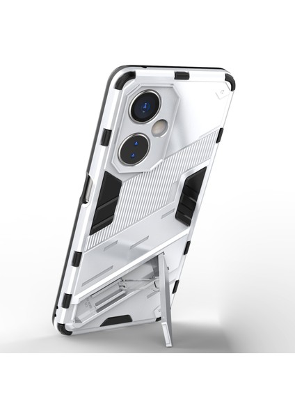 Oneplus Nord Ce 3 Lite 5g/nord N30 5g Kickstand Telefon Kılıfı Tpu+Pc Çizilmez Arka Kapak-Beyaz (Yurt Dışından)