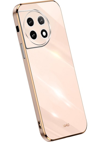 Xınlı Tpu Telefon Kılıfı Oneplus 11 5g, Tam Lens Korumalı Galvanik Kenar Telefon Kılıfı-Pembe (Yurt Dışından)