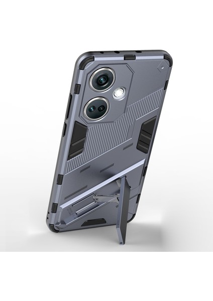 Oneplus Nord Ce3 5g Için Pc+Tpu Darbeye Dayanıklı Kılıf, Kickstand Zırhlı Telefon Kılıfı-Gri (Yurt Dışından) fırsatları
