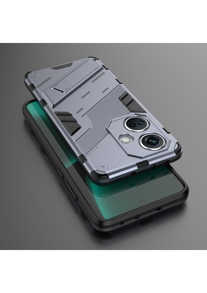 Oneplus Nord Ce3 5g Için Pc+Tpu Darbeye Dayanıklı Kılıf, Kickstand Zırhlı Telefon Kılıfı-Gri (Yurt Dışından) indirimleri