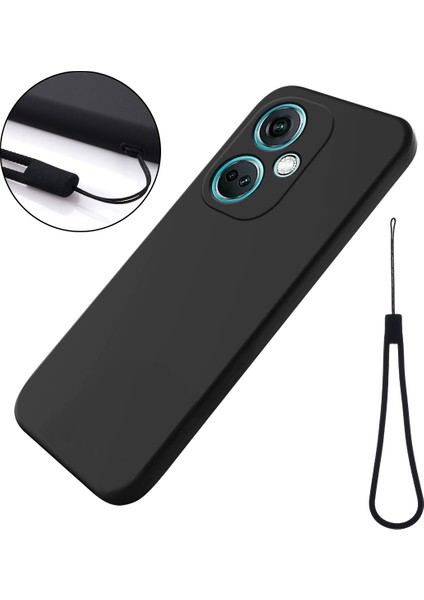 Oneplus Nord Ce3 5g Için Sıvı Silikon Telefon Kılıfı Yumuşak Astar Darbeye Dayanıklı Telefon Kılıfı-Siyah (Yurt Dışından)