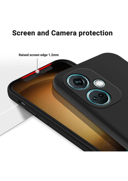 Oneplus Nord Ce3 5g Için Sıvı Silikon Telefon Kılıfı Yumuşak Astar Darbeye Dayanıklı Telefon Kılıfı-Siyah (Yurt Dışından) indirimleri