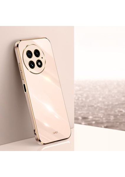 Xınlı Oneplus 13 Kılıf Tpu Telefon Kılıfı Galvanik Çerçeveli-Pembe (Yurt Dışından)