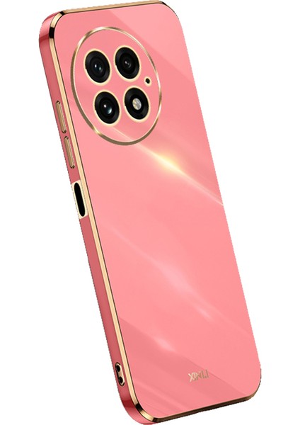 Xınlı Oneplus 13 Kılıf Tpu Telefon Kılıfı Galvanik Çerçeveli-Kırmızı (Yurt Dışından)