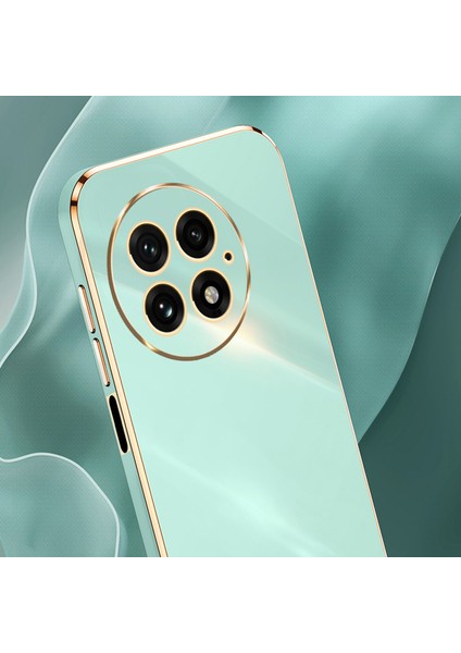 Xınlı Oneplus 13 Kılıf Tpu Telefon Kılıfı Galvanik Çerçeveli-Kırmızı (Yurt Dışından)