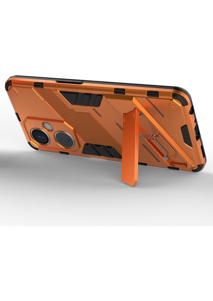 Oneplus Nord Ce 3 Lite 5g/nord N30 5g Kickstand Telefon Kılıfı Tpu+Pc Çizilmez Arka Kapak-Turuncu (Yurt Dışından)