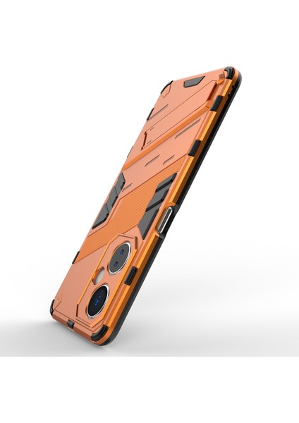 Oneplus Nord Ce 3 Lite 5g/nord N30 5g Kickstand Telefon Kılıfı Tpu+Pc Çizilmez Arka Kapak-Turuncu (Yurt Dışından)