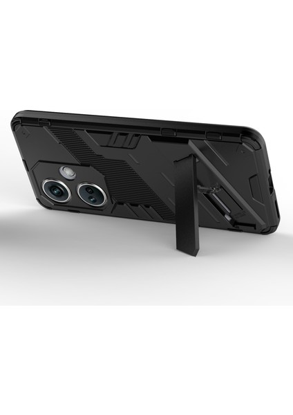 Oneplus Nord Ce3 5g Için Pc+Tpu Darbeye Dayanıklı Kılıf, Kickstand Zırhlı Telefon Kılıfı-Siyah (Yurt Dışından) modelleri