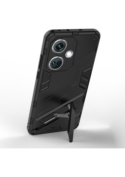 Oneplus Nord Ce3 5g Için Pc+Tpu Darbeye Dayanıklı Kılıf, Kickstand Zırhlı Telefon Kılıfı-Siyah (Yurt Dışından) fırsatları