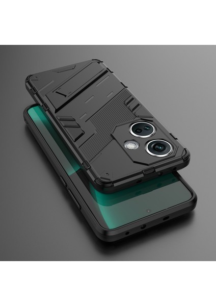 Oneplus Nord Ce3 5g Için Pc+Tpu Darbeye Dayanıklı Kılıf, Kickstand Zırhlı Telefon Kılıfı-Siyah (Yurt Dışından) indirimleri