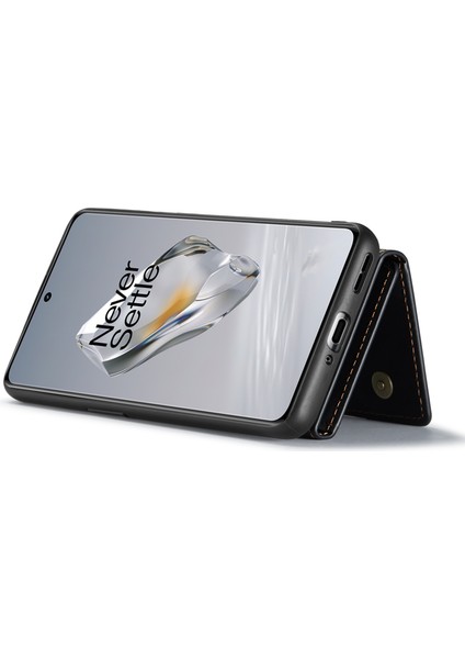 Dg.mıng M2 Serisi Oneplus 12 5g Kickstand Kılıf Çıkarılabilir Manyetik Cüzdan Telefon Kılıfı-Siyah (Yurt Dışından)