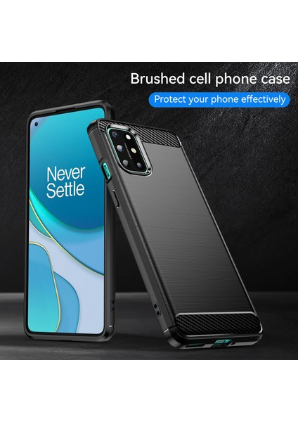 1.8mm Esnek Karbon Fiber Doku Tpu Kılıf Ultra Ince Düşmeye Karşı Dayanıklı Telefon Kılıfı Fırçalanmış Yüzeyli Oneplus 8t-Siyah (Yurt Dışından) indirimleri