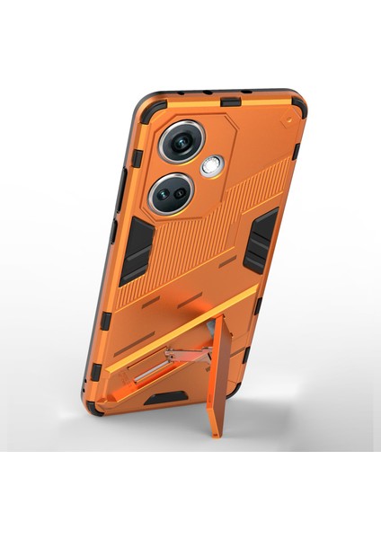 Oneplus Nord Ce3 5g Için Pc+Tpu Darbeye Dayanıklı Kılıf, Kickstand Zırhlı Telefon Kılıfı-Turuncu (Yurt Dışından) fırsatları