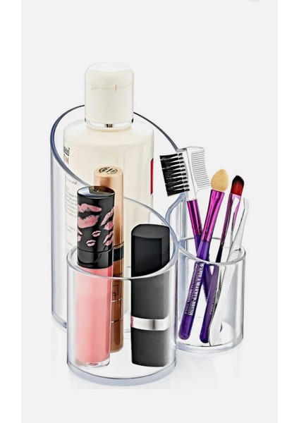 Çok Amaçlı Kozmetik ve Makyaj Organizeri - Şeffaf ve Şık Düzenleyici fırsatları