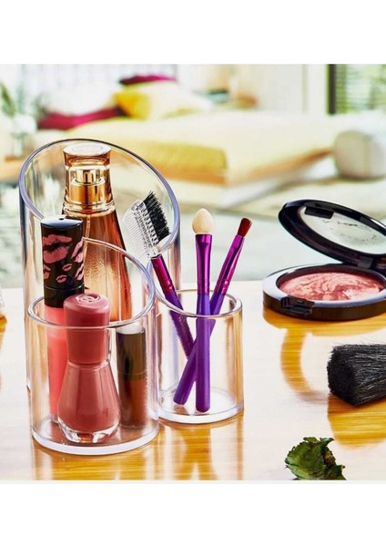 Çok Amaçlı Kozmetik ve Makyaj Organizeri - Şeffaf ve Şık Düzenleyici indirimleri
