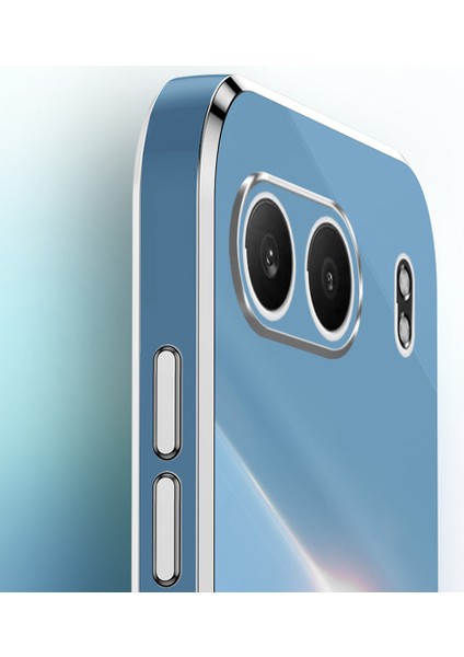Xınlı Oneplus Nord 4 Kılıf Tpu Telefon Kılıfı Galvanik Çerçeveli-Beyaz (Yurt Dışından)