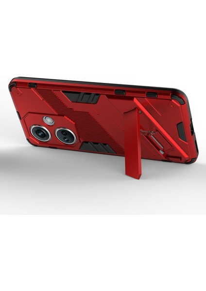 Oneplus Nord Ce3 5g Için Pc+Tpu Darbeye Dayanıklı Kılıf, Kickstand Zırhlı Telefon Kılıfı-Kırmızı (Yurt Dışından) modelleri