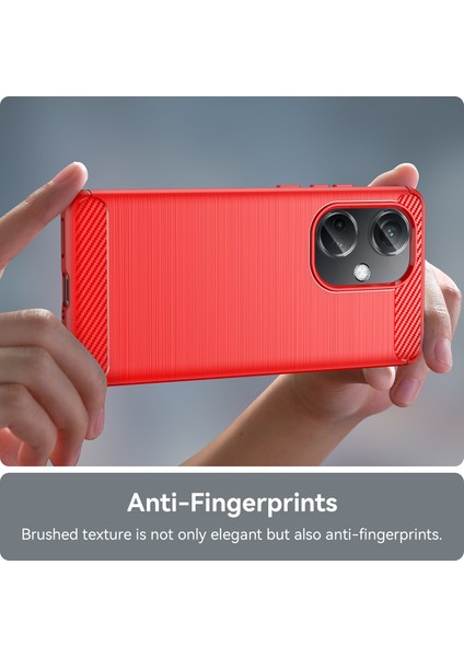 Oneplus Nord Ce3 5g Anti-Düşme Telefon Kılıfı Karbon Fiber Doku Yumuşak Tpu Fırçalanmış Kapak-Kırmızı (Yurt Dışından) indirimleri