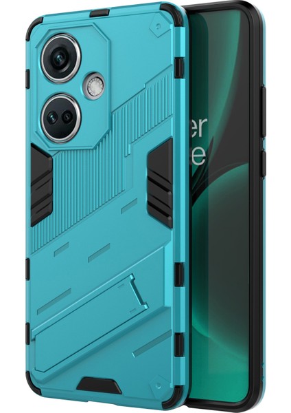 Oneplus Nord Ce3 5g Için Pc+Tpu Darbeye Dayanıklı Kılıf, Kickstand Zırhlı Telefon Kılıfı-Bebek Mavisi (Yurt Dışından)
