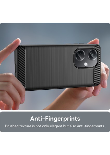 Oneplus Nord Ce3 5g Anti-Düşme Telefon Kılıfı Karbon Fiber Doku Yumuşak Tpu Fırçalanmış Kapak-Siyah (Yurt Dışından) indirimleri