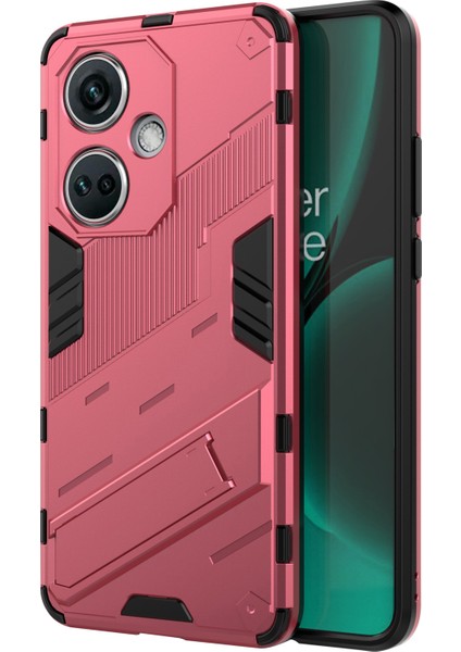 Oneplus Nord Ce3 5g Için Pc+Tpu Darbeye Dayanıklı Kılıf, Kickstand Zırhlı Telefon Kılıfı-Gül (Yurt Dışından)
