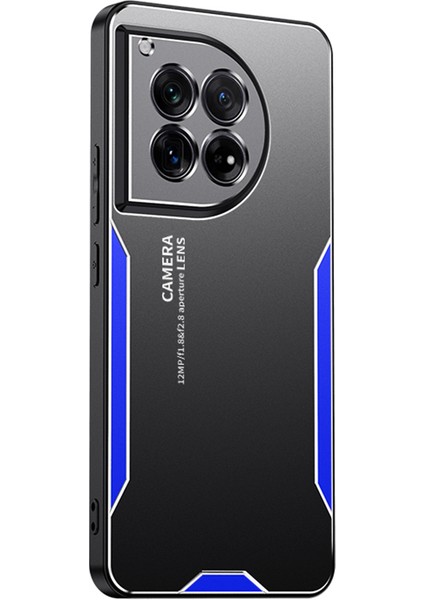 Oneplus Ace 3 5G/12R 5g Kılıf Koruyucu Alüminyum Alaşım+Tpu+Pc Telefon Kılıfı-Mavi (Yurt Dışından)
