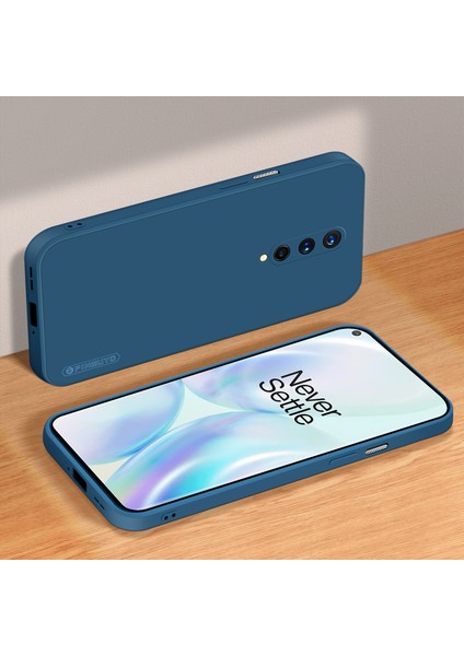 Pınwuyo Oneplus 8-Blue Için Hassas Kesikli Ince Silikon Darbeye Dayanıklı Telefon Kılıfı (Yurt Dışından) modelleri
