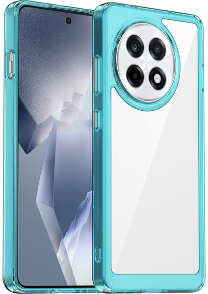 Oneplus 13R 5g/ace 5 5g/ace 5 Pro 5g Tpu+Akrilik Koruyucu Telefon Kılıfı Için Şeffaf Kılıf-Şeffaf Mavi (Yurt Dışından)