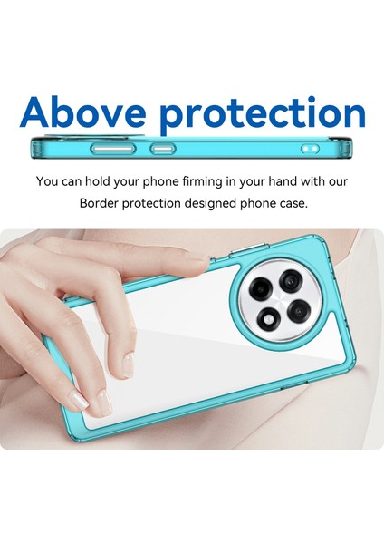 Oneplus 13R 5g/ace 5 5g/ace 5 Pro 5g Tpu+Akrilik Koruyucu Telefon Kılıfı Için Şeffaf Kılıf-Şeffaf Mavi (Yurt Dışından) fırsatları