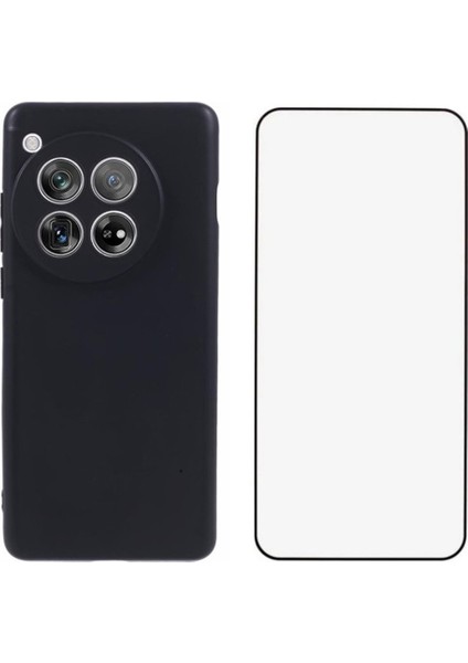 Wanlonfeng Ms Serisi Oneplus 12 5g Tpu Kılıf Mat Arka Kapak Temperli Camlı (Yurt Dışından)