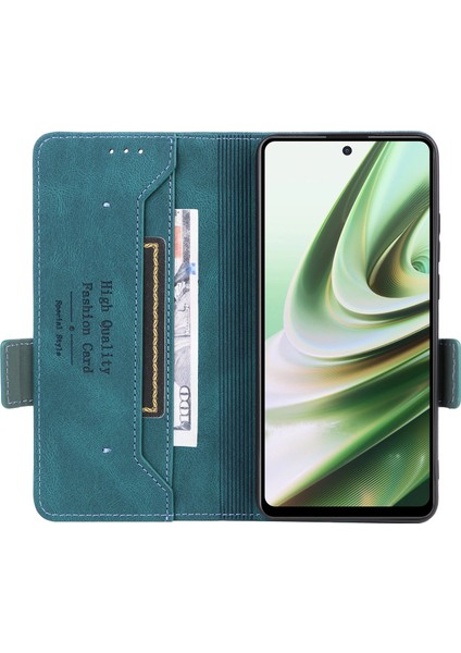 Oneplus Nord Ce3 5g Donanım Dekor Telefon Kılıfı Pu Deri Cüzdan Standı Düşmeye Lı Kapak-Mavi (Yurt Dışından) fiyatları