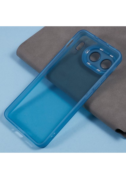 Oneplus Nord 4 Kılıf Elektrokaplama Kamera Çerçevesi Tpu Telefon Kılıfı-Şeffaf Mavi (Yurt Dışından)