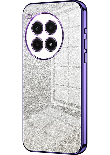 Oneplus Ace 3 Pro 5g Kılıf Galvanik Degrade Parıltılı Tpu Telefon Kılıfı-Mor (Yurt Dışından)